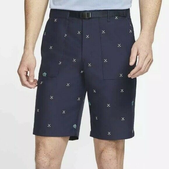 Nike Other - HP✨ NWOT Nike Flex Golf Shorts Navy Blue Charms Belted
